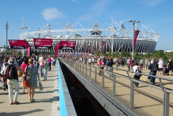 London Olympic stadium as originally constructed.